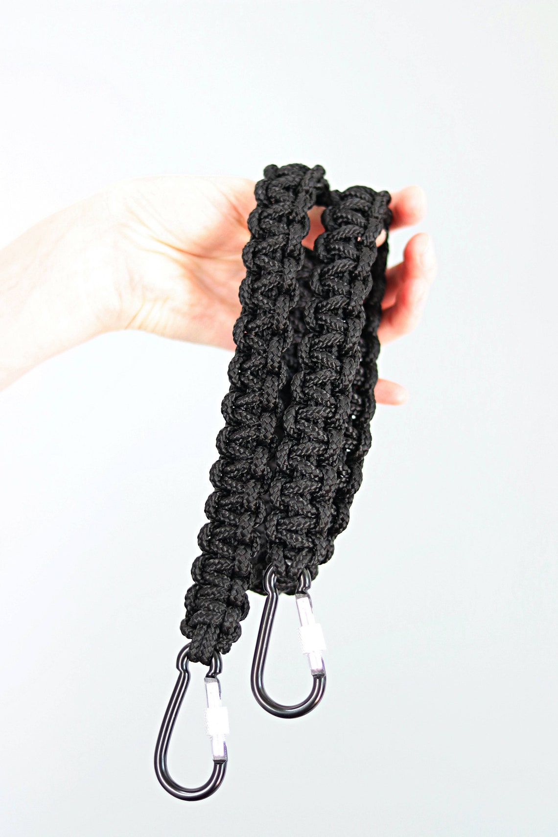 Macrame Rope Camera Strap: Braided DSLR Strap With Carabiners - Etsy
