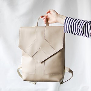 Deux Lux Canvas & Vegan Leather Convertible Demi Backpack w Adjustable  Straps