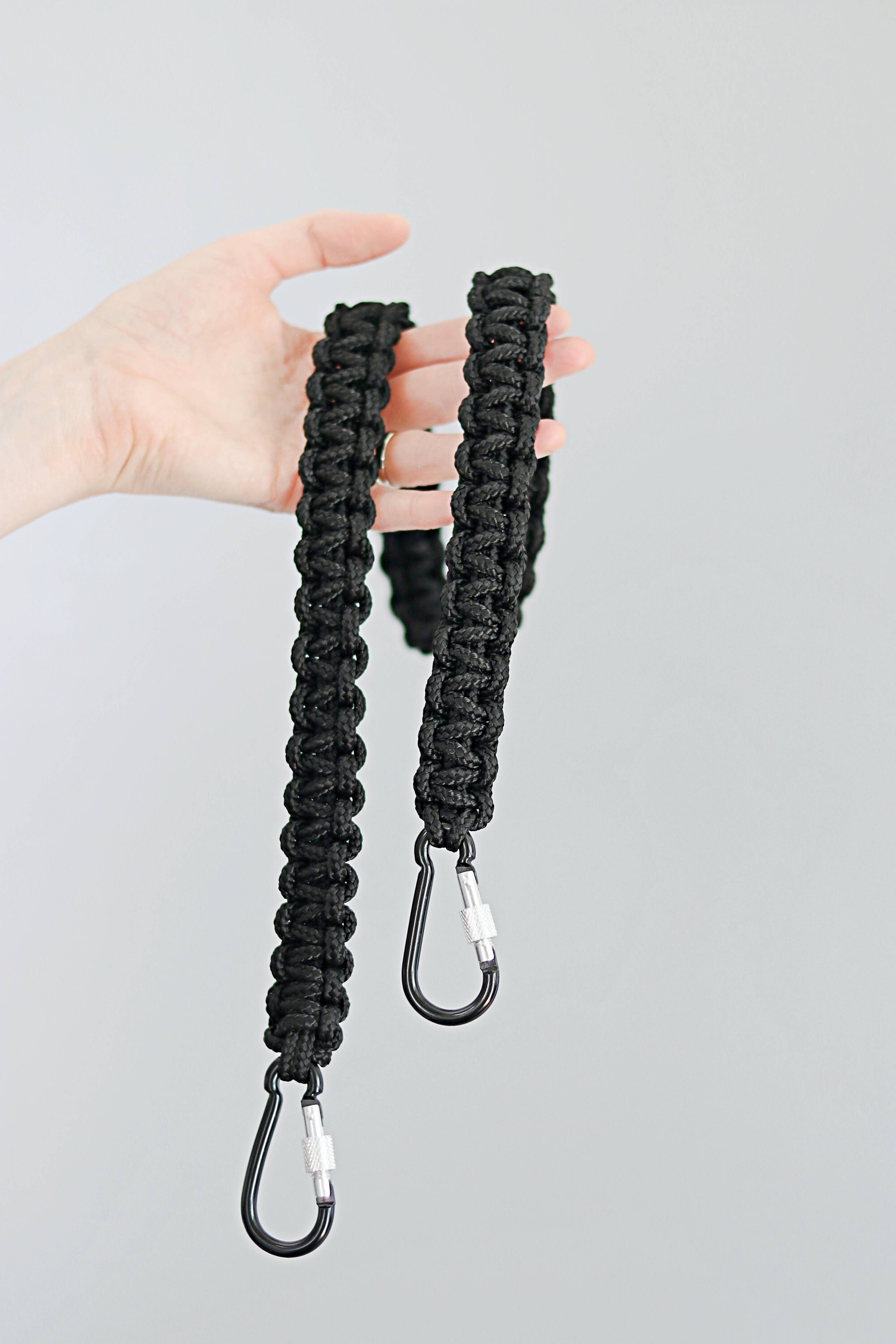 Macrame Rope Camera Strap: Braided DSLR Strap With Carabiners - Etsy