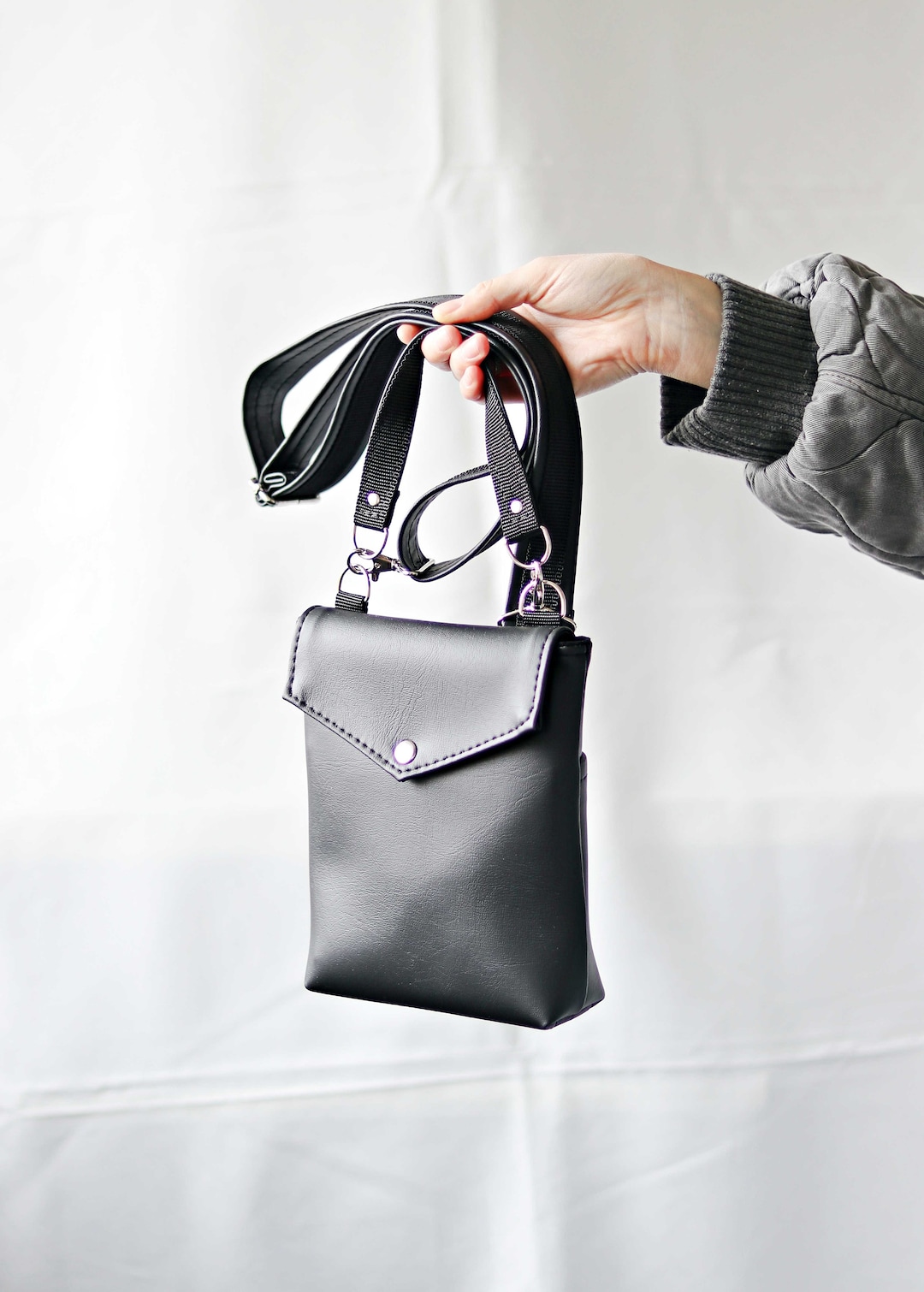 Alpha 3 Small Crossbody Pouch - Black