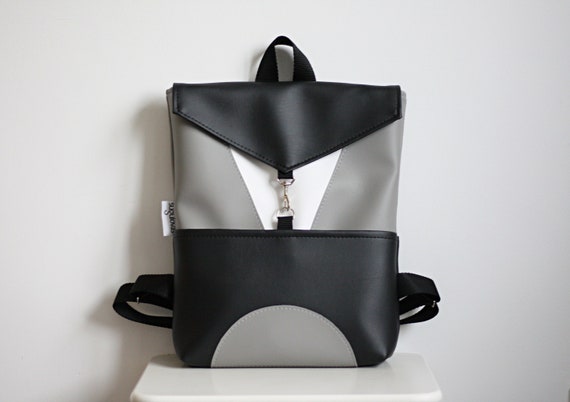 Minimalist Black Vegan Leather Backpack with Front Pocket Kailash Vegan Leather Backpack | Black – Immaculate Vegan main image 3