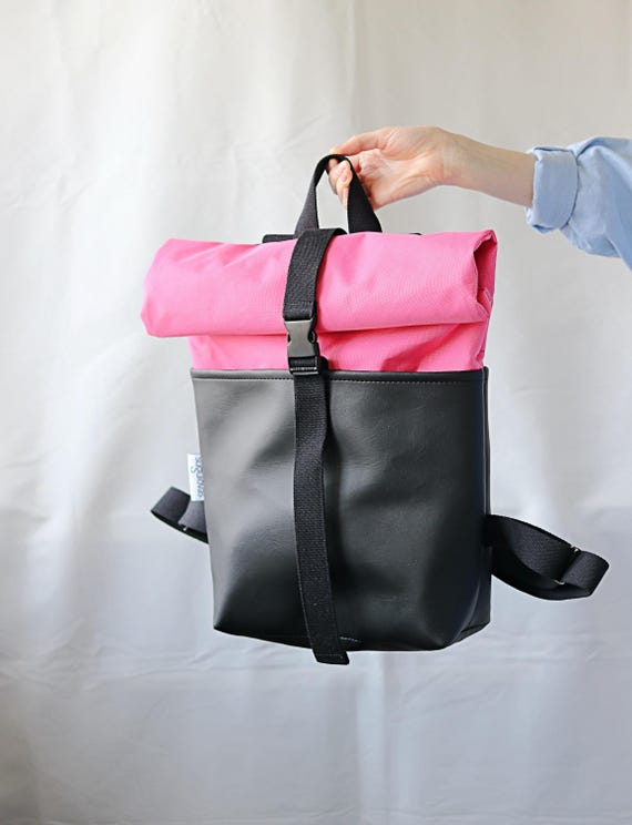 Mela Pink Roll-Top Backpack GOT BAG Rolltop Backpack – On The Roam by Jason Momoa  main image 3