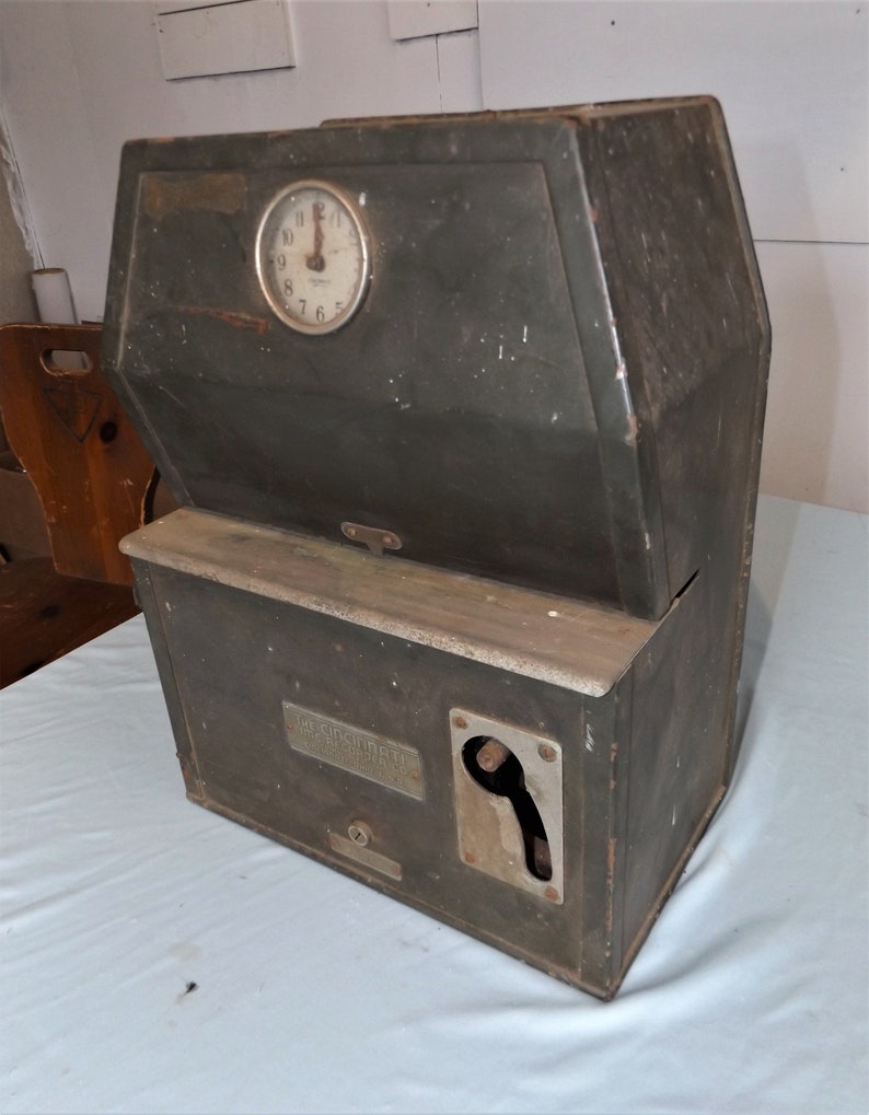 Vintage Factory Time Card Punch Clock Cincinnati Time Etsy
