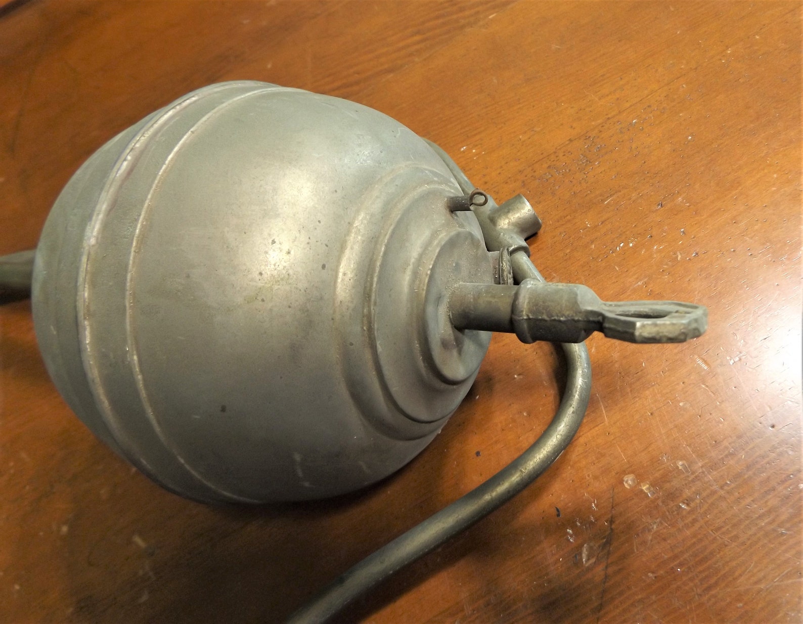 Antique Nickel Hanging Gas Lamp Parts Font & Burner Etsy