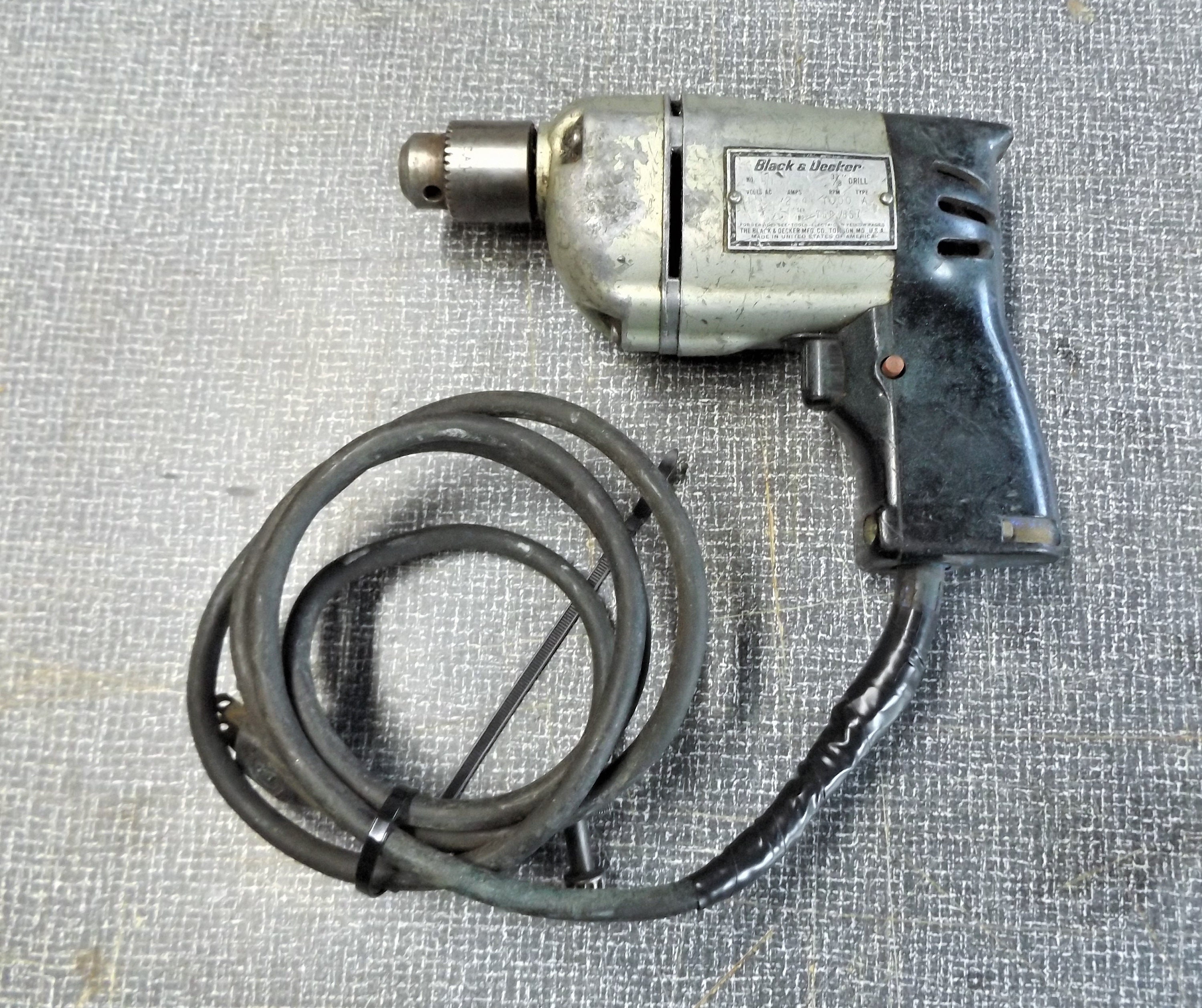 Vintage Black and Decker B&D 3/8 Electric Drill w/ Etsy