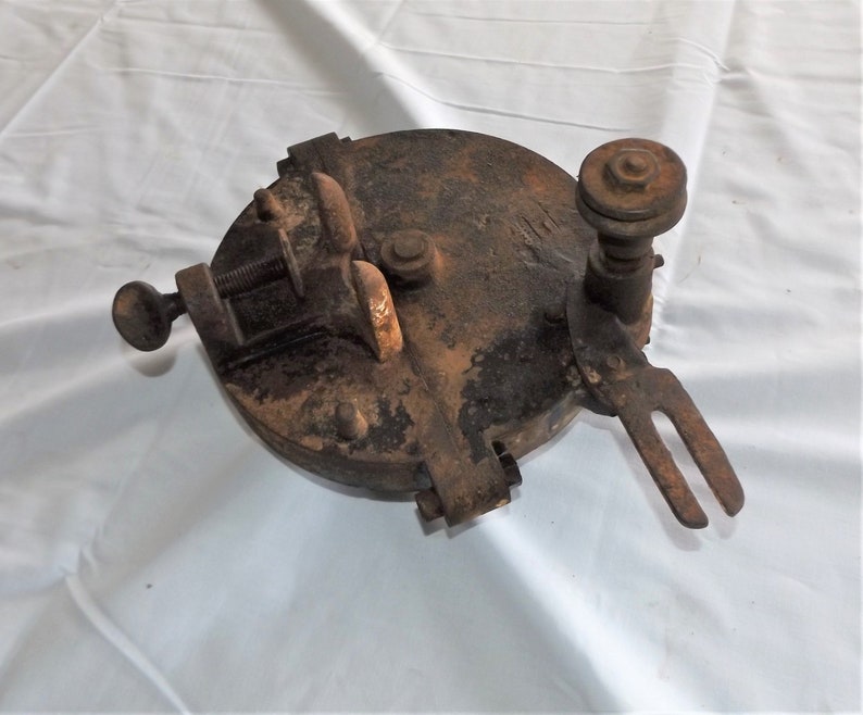Vintage Manual Bench Mounted Hand Crank Grinder Buffer Etsy