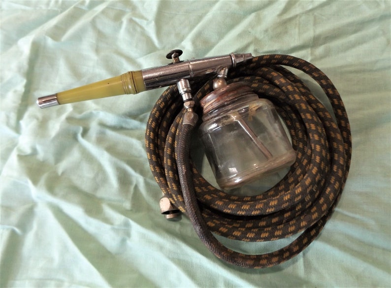 Vintage Paasche no. 17128 Airbrush with 12' Hose and Glass Etsy