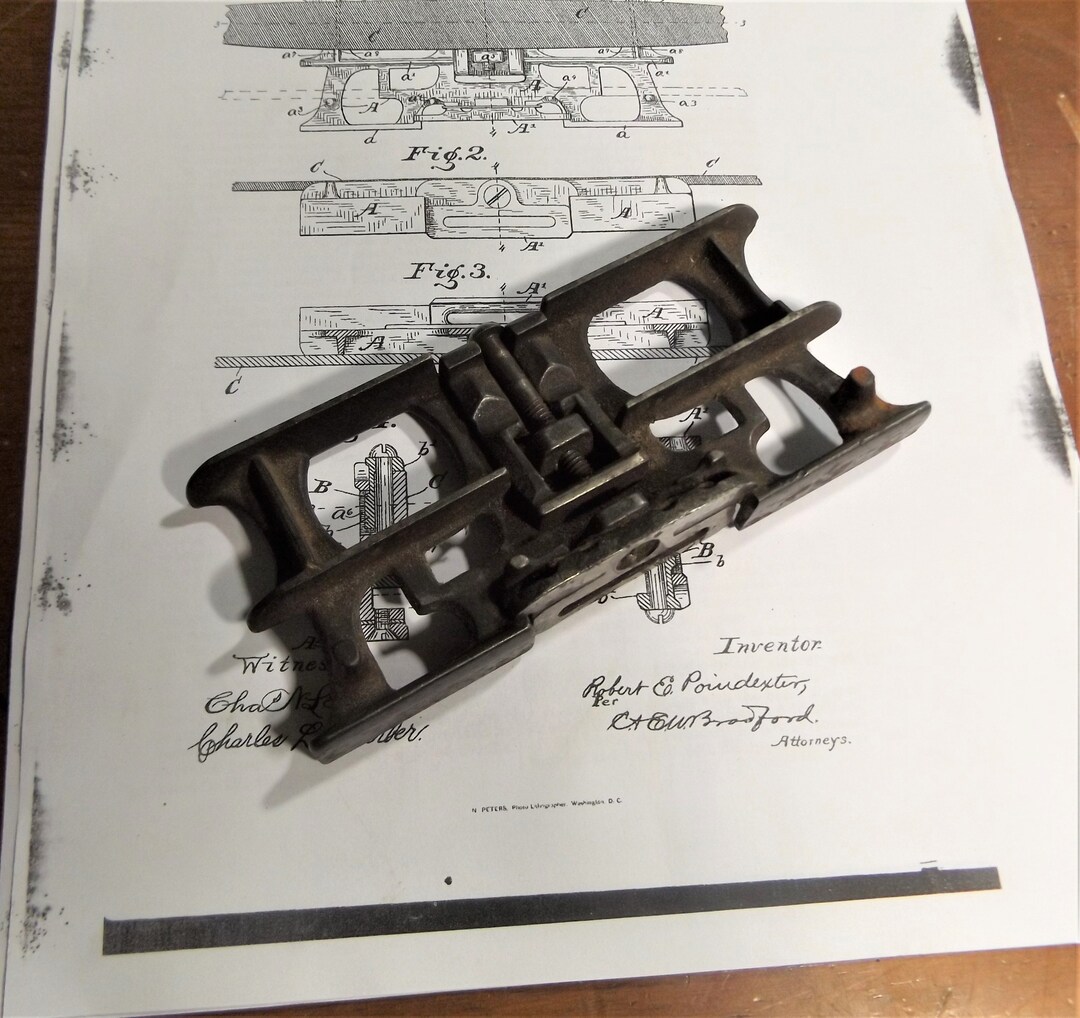 Antique R E Poindexter Cross Cut Saw Jointer Tooth Gauge Raker Etsy
