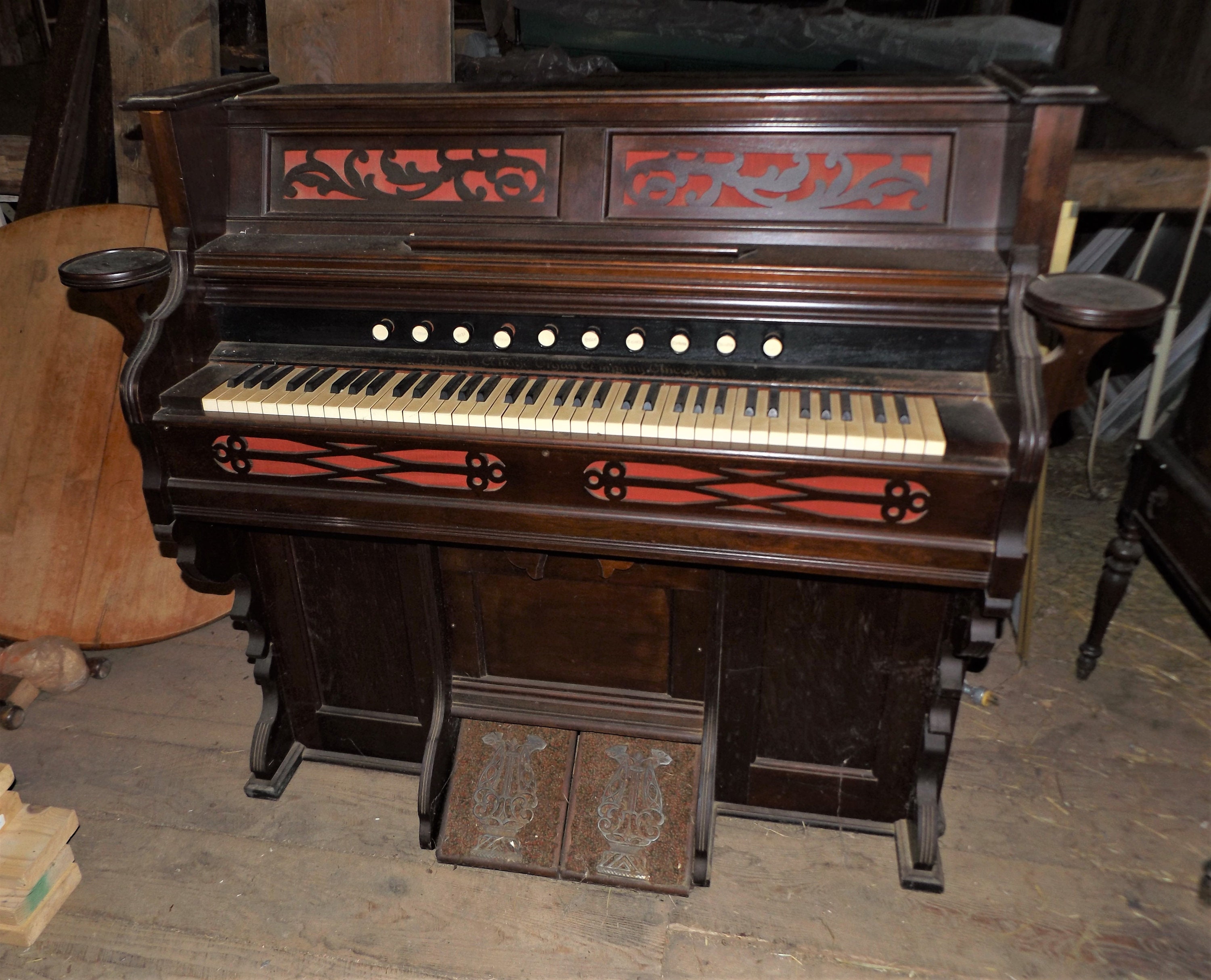 1800's Antique Pump Organ by Chicago Cottage Organ Co. Etsy