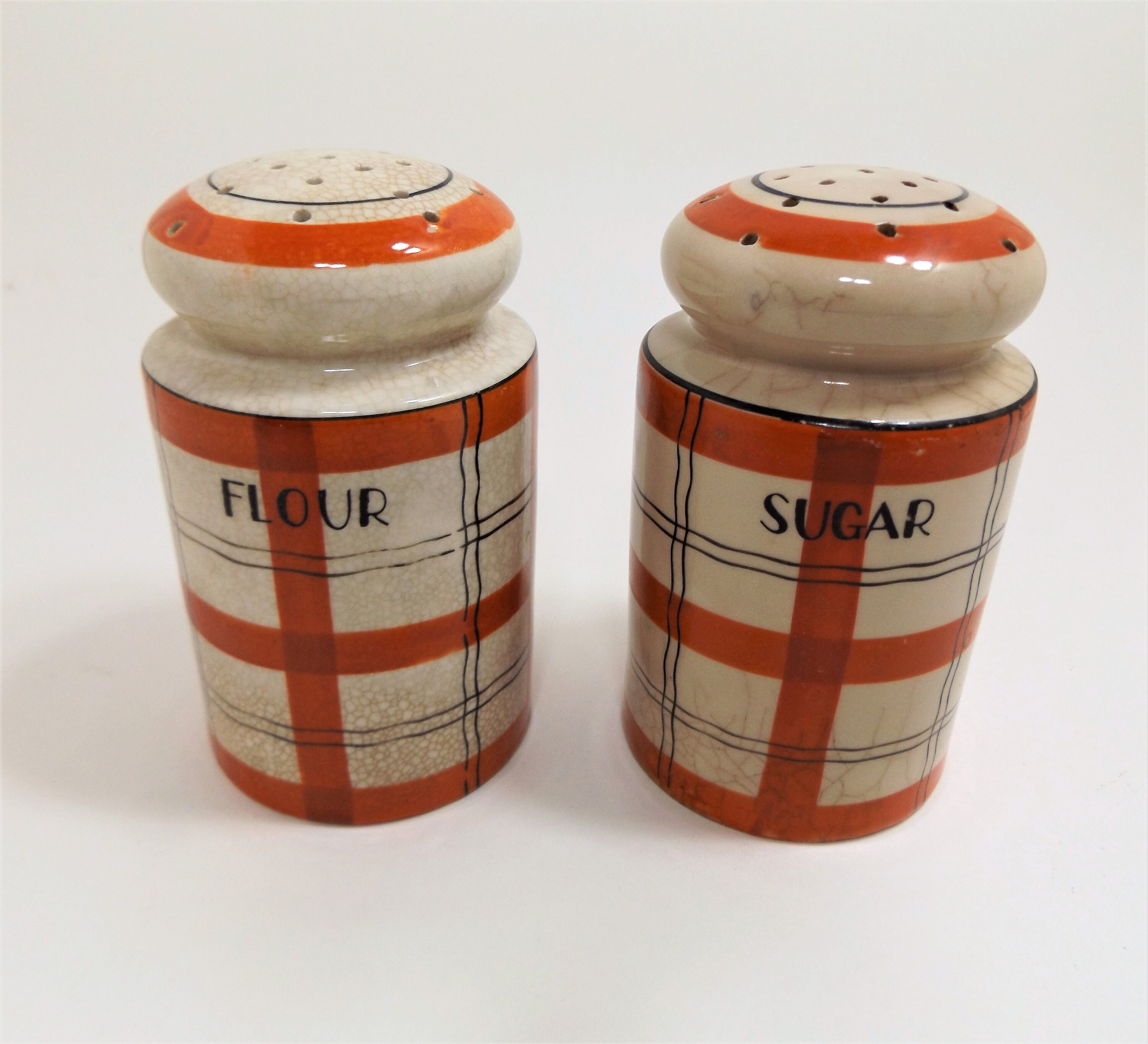 30's40's Vintage Flour & Sugar Shakers by TT Takito Etsy
