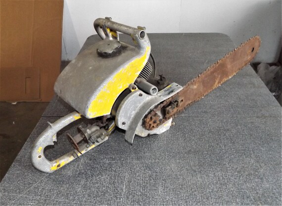 Vintage Chainsaw Mancave Industrial Decor Sears Roebuck 355 83130 Same As Strunk 3 19 Parts Or Repair