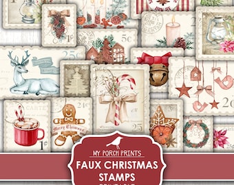 1964年クリスマス ヤドリギ ヒイラギ ポインセチア 植物 4種類 5セント