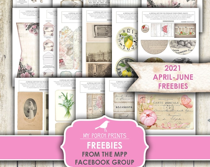 Printables for Junk Journals Crafting & Parties. by MyPorchPrints