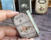 Jane Austen, Mini Books, Pride And Prejudice, Miniature, Junk Journal, Junk Journal Kit, Album, Vintage, Embellishment, Charm, Book