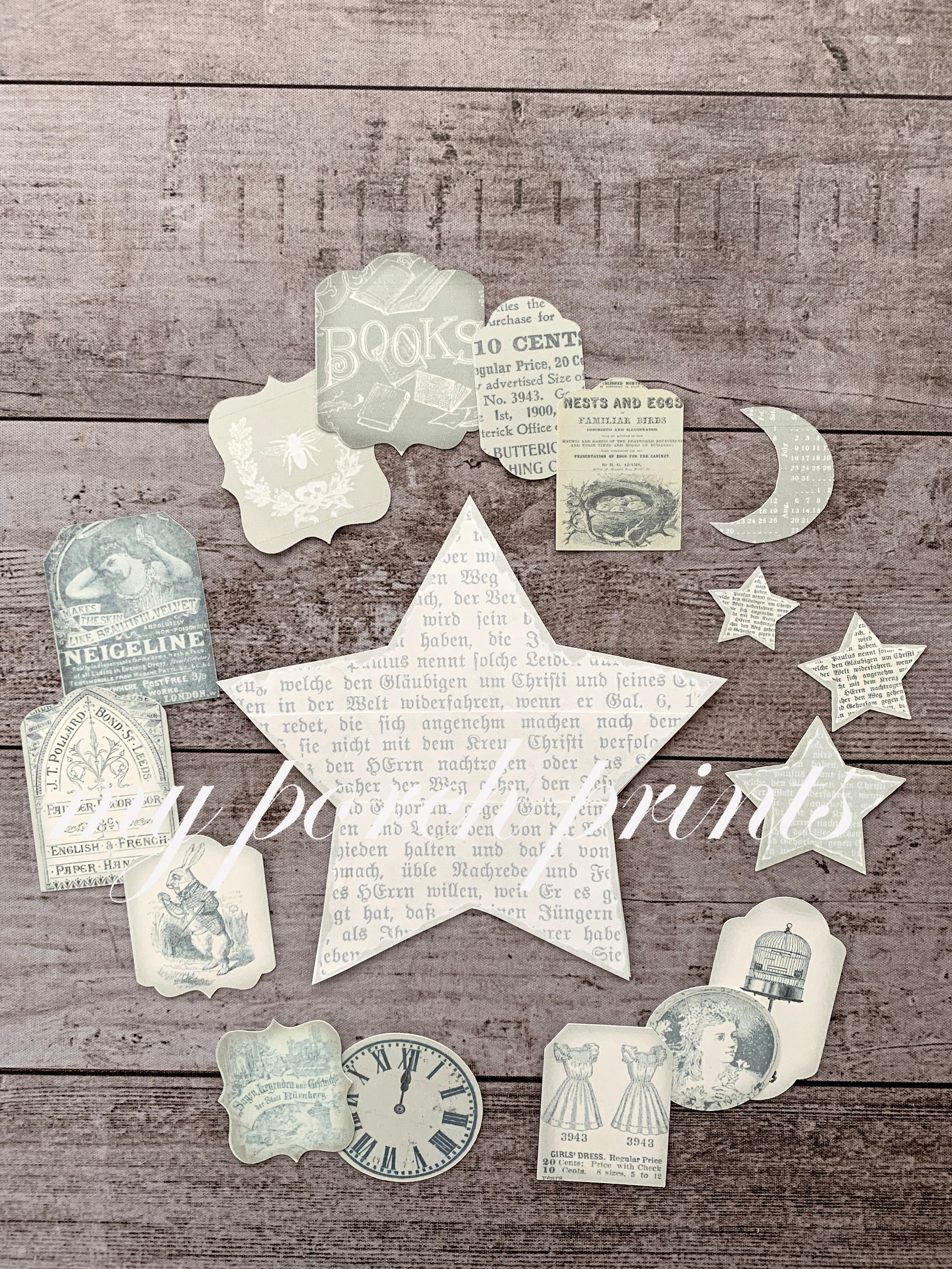 Star, Pocket, Junk Journal, Insert, Dream Journal, Tags, Stars, Moon ...