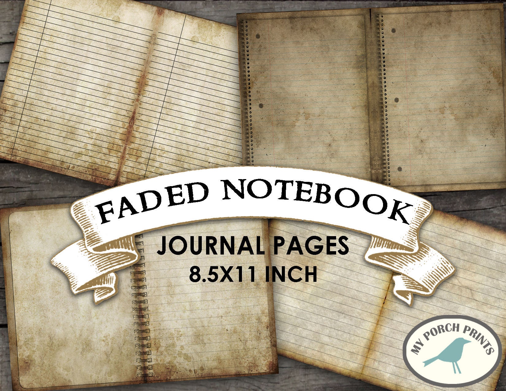 Faded Notebook, Junk Journal, Pages, Paper, 8.5x11 Inch, Book, Grunge, Steampunk, Neutral, Man, Masculine, Digital Download, My Porch Prints - Etsy Faded Notebook, Junk Journal, Pages, Paper, 8.5x11 Inch, Book, Grunge, Steampunk, Neutral, Man, Masculine, Digital Download, My Porch Prints - Etsy