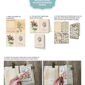 Junk Journal, Folding, Ephemera, Inserts, Neutral, Pages, Ledger ...