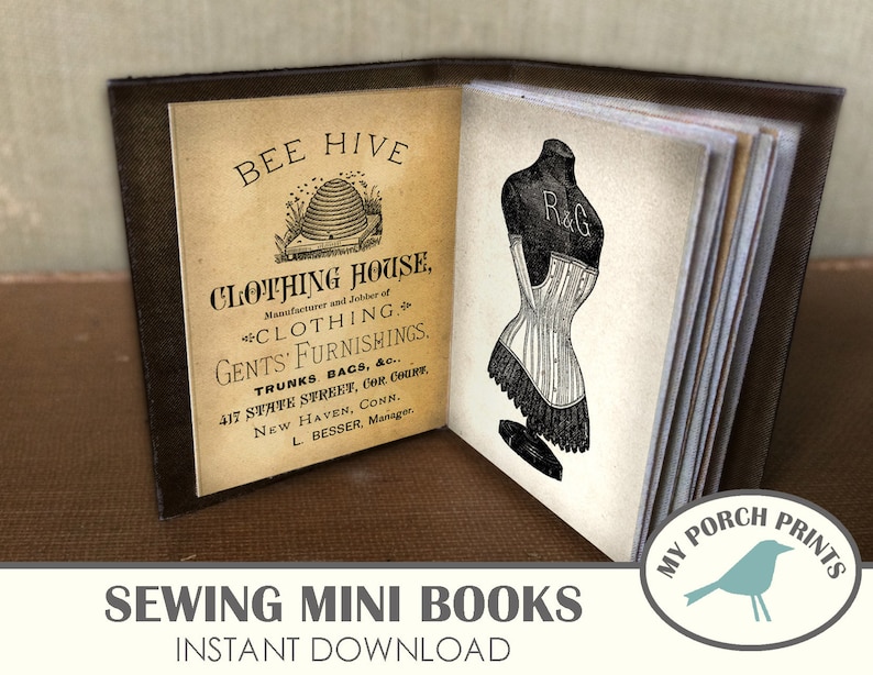 Sewing Mini Books Sewing Journal Mini Album Necklace Etsy Australia