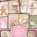 Christmas, Junk Journal, Kit, Yummy, Pink, Shabby, Sugar, Printable, My Porch Prints, Cookie, Digital, December Daily, Gift, Tags, Download