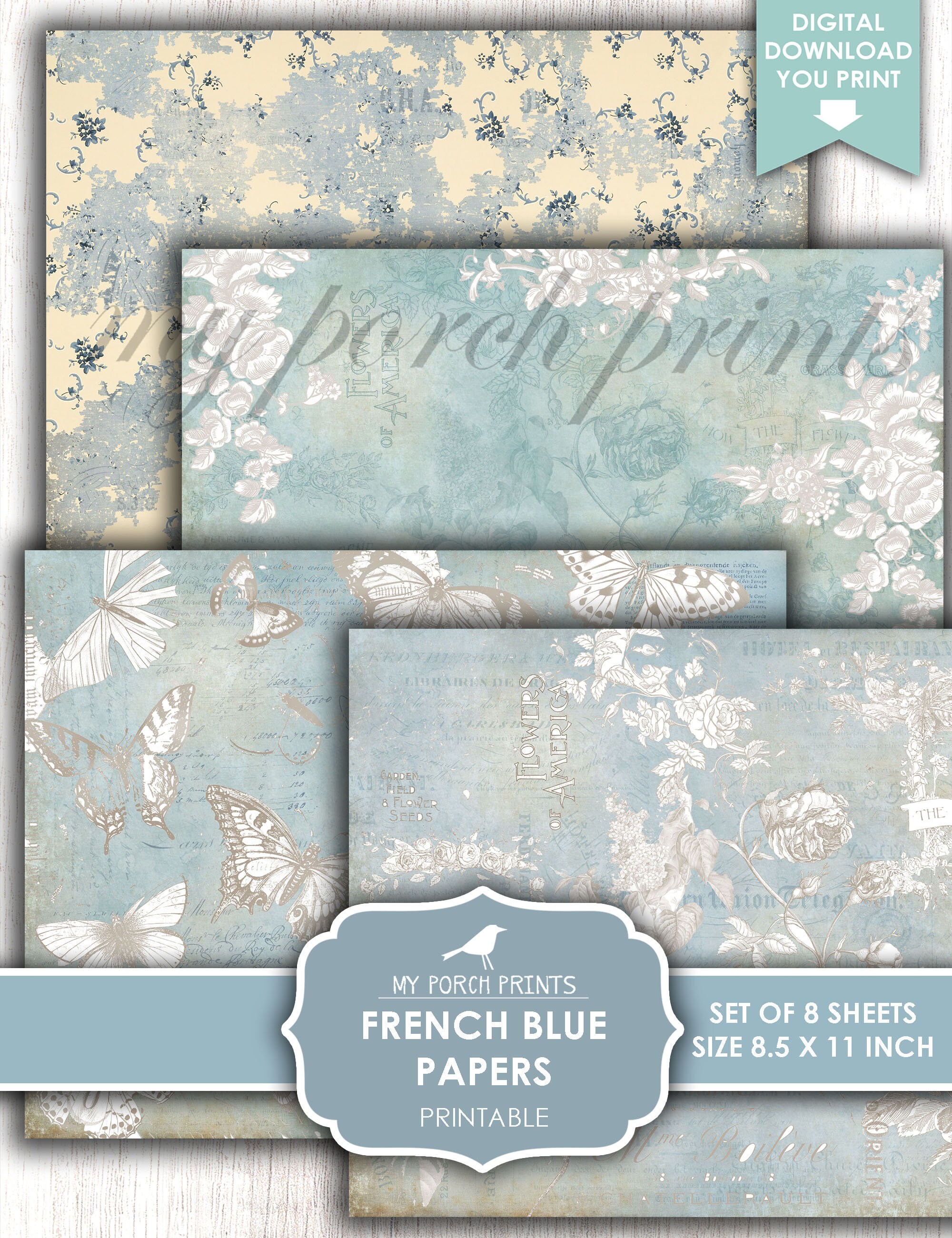 Blue – French Paper
