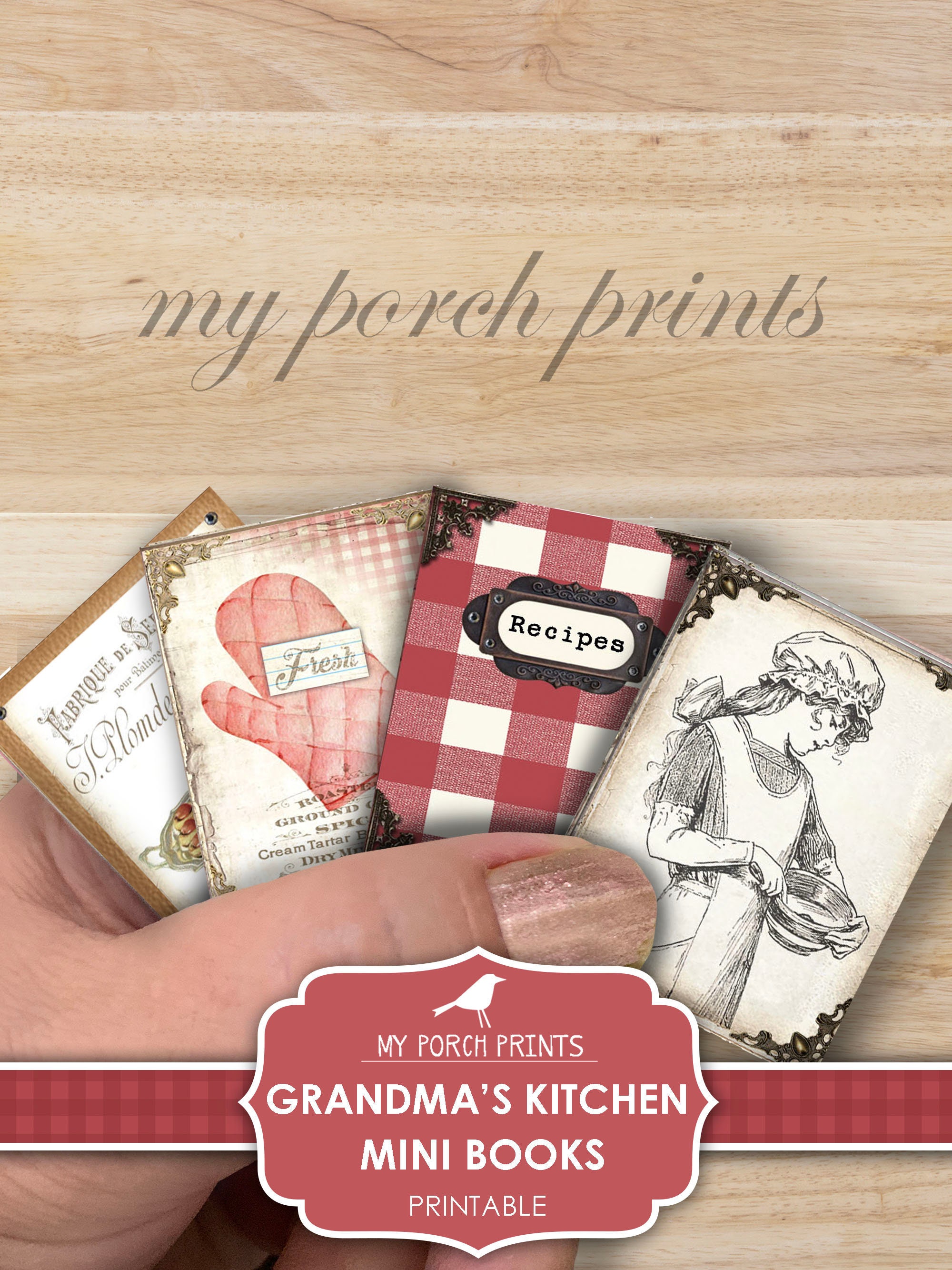 Mini Book, Grandma's Kitchen, Junk Journal, Recipe, Cook, Mother&…