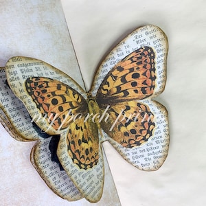 Junk Journal, Insert, 3D, Butterfly, Craft Kit, Book Page, Dimensional, Pop Up, Printable, My Porch Prints, Digi Kit, Digital Download image 6