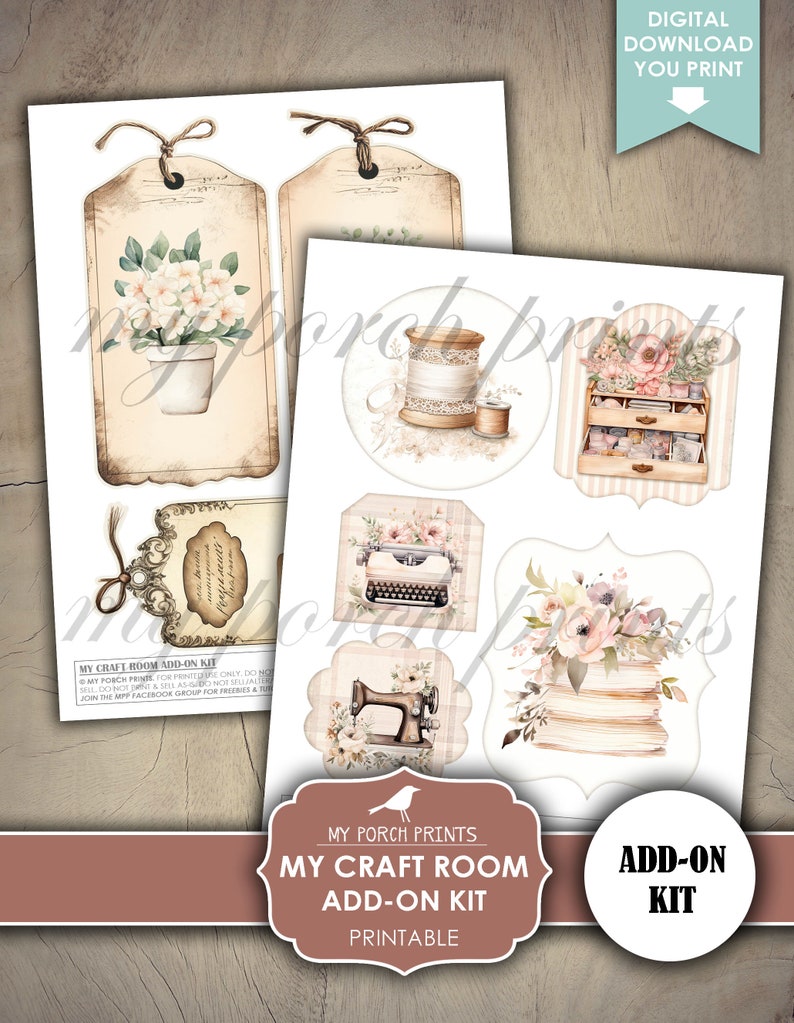 My Craft Room ADD ON Kit, Junk Journal, Home, Office, Supplies ...