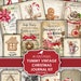 Christmas, Junk Journal, Kit, Yummy, Vintage, Printable, My Porch Prints, Digital, December Daily, Gift, Red, Tags, Embellishment, Download 