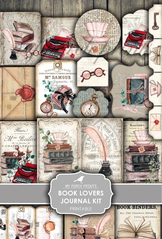 Digital Scrapbook Kit - Book Lover