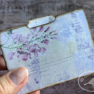 Shabby Mini File Folders, Junk Journal Kit, Printable, Ephemera Roses ...