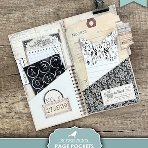 Page Pockets No. 5 Junk Journal Folio Kit, Folio, Folder, Neutral ...