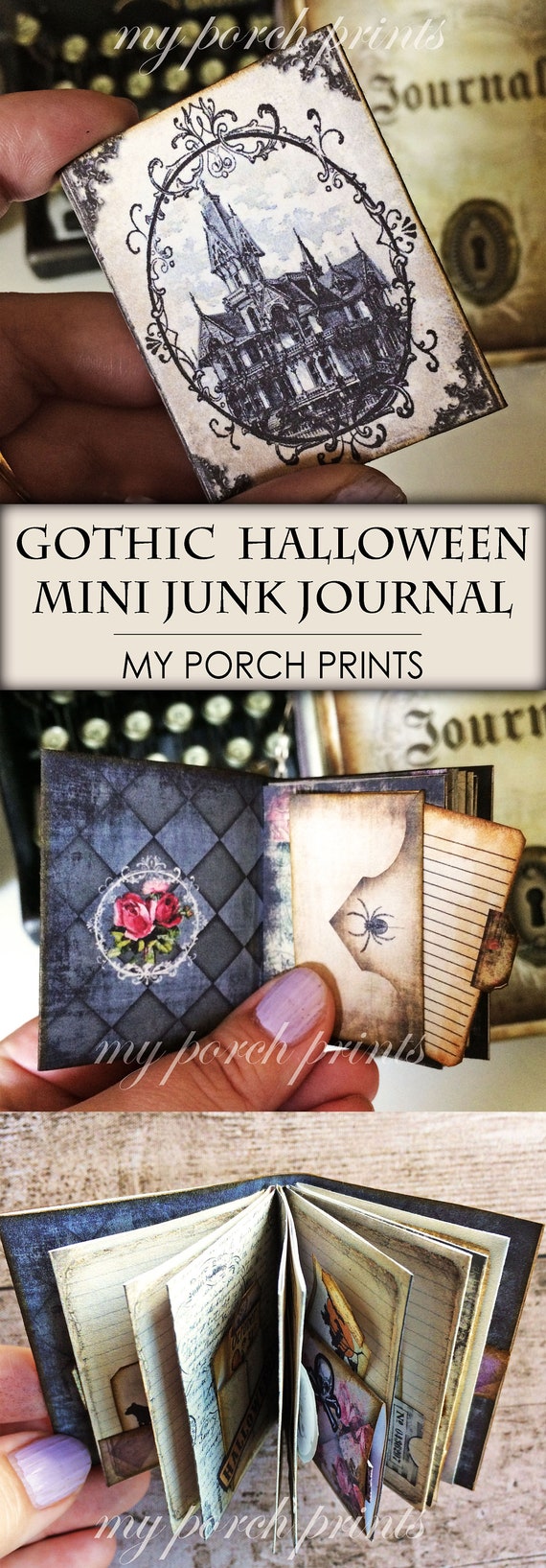 ★ジャンクジャーナル  junk journal ハロウィン★ 雑記帳 ★ ハロウィン ジャンクジャーナル 雑記帳 ハンドメイド コラージュ