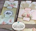 Mini File Folders, Rose, Stripes, Junk Journal Kit, Shabby, Ephemera, My Porch Prints Store, Printable, Digi Kit, MyPorchPrints, Scrapbook 