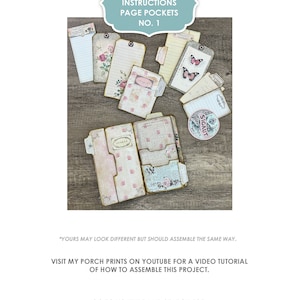 Page Pockets No. 3 Junk Journal Folio Kit, Folder, Shabby, Pink, Insert ...
