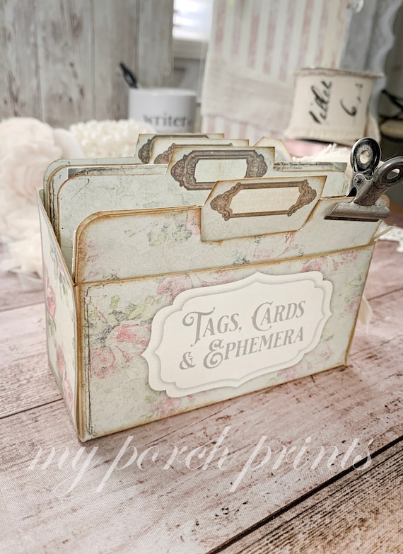Ephemera, Box, Shabby Chic, Junk Journal, Pastel, Storage, My 