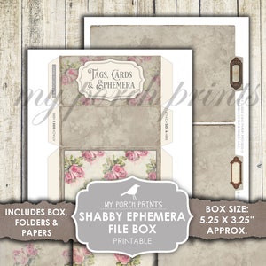 Ephemera, Box, Shabby Chic, Junk Journal, Pastel, Storage, My Porch ...