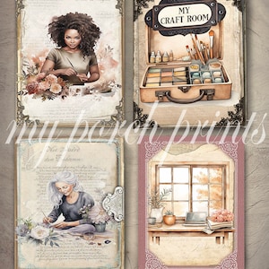 My Craft Room Mini Books, Junk Journal, Miniature, Home Office ...