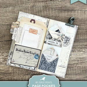 Page Pockets No. 5 Junk Journal Folio Kit, Folio, Folder, Neutral ...
