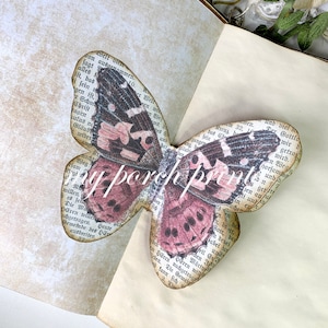 Junk Journal, Insert, 3D, Butterfly, Craft Kit, Book Page, Dimensional, Pop Up, Printable, My Porch Prints, Digi Kit, Digital Download image 4