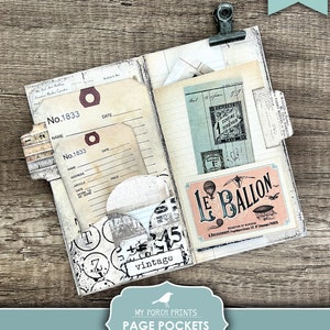 Page Pockets No. 5 Junk Journal Folio Kit, Folio, Folder, Neutral ...