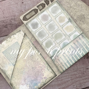 Junk Journal Kit, Shabby Artist, Folio, Ephemera, My Porch Prints, Book ...