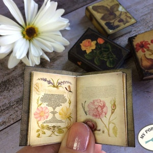 Garden Mini Books, Flowers, Rose, Mini Album, Necklace, Scrapbook ...