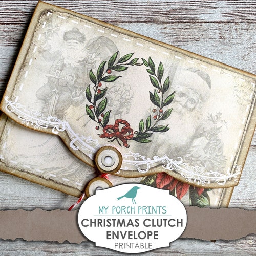 Paper Christmas Shopping Digital Printable Junk Journal Kit Paper ...