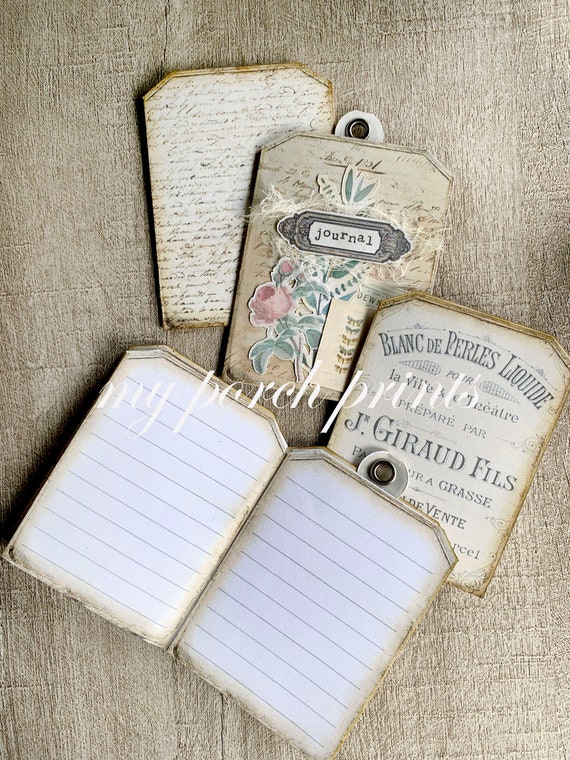 ジャンクジャーナル　junk journal雑記帳　エフェメラセット ノートブック タグ、アンティーク、ジャンク ジャーナル キット