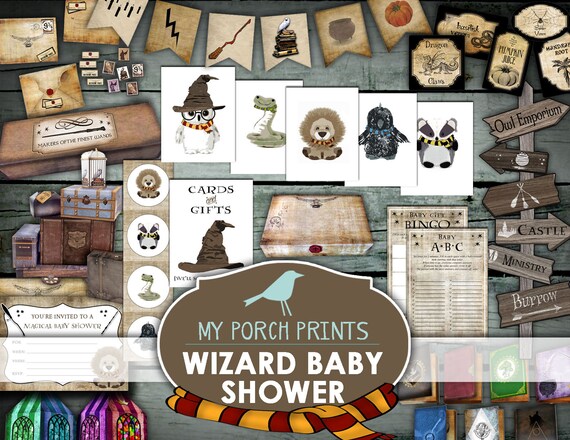 Wizard Baby Shower Bundle Wizard Baby Shower Wizard baby | Etsy