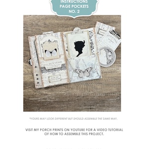 Page Pockets No. 2 Junk Journal Folio Kit, Folder, Black and White ...