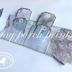 Shabby Journal Pocket Envelope, Loaded Envelope, Junk Journal Kit ...
