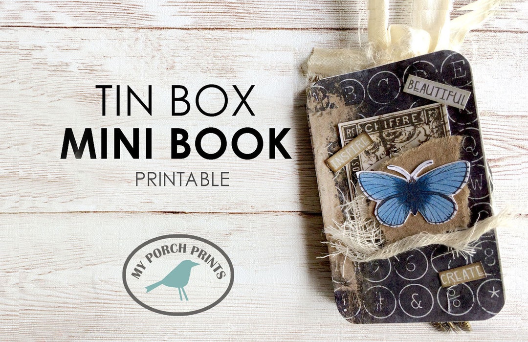 Tin Box Mini Book, Junk Journal Kit, Printable Ephemera, Vintage,  Miniature, Cards, Tags, Collage Sheet, Booklet, Altoid Tin, Embellishment -  Etsy