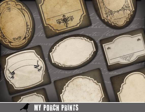 potion labels apothecary label blank wizard steampunk etsy