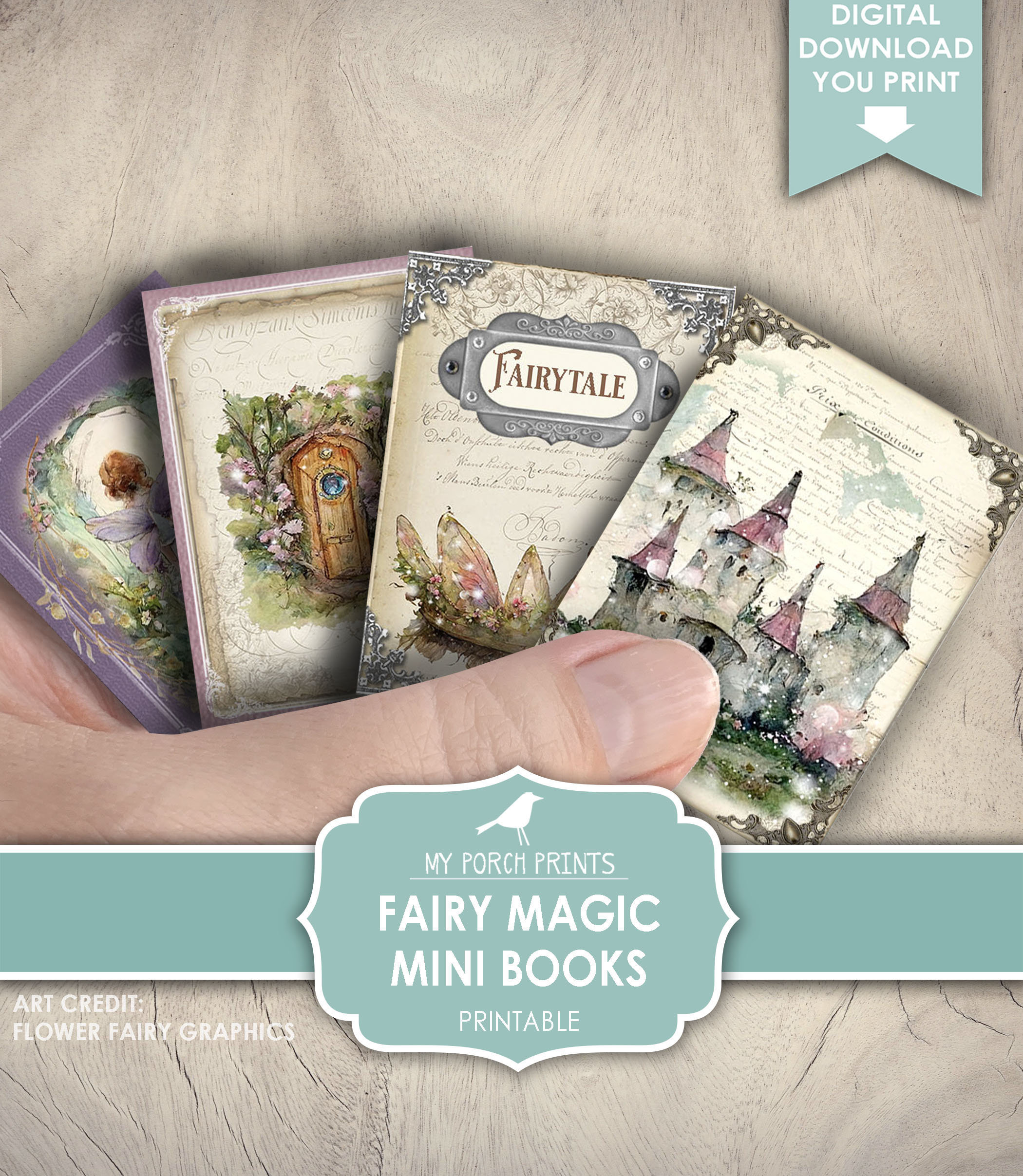 Fairy Magic Mini Books, Junk Journal Book Fairies Kids Gift Girl ...